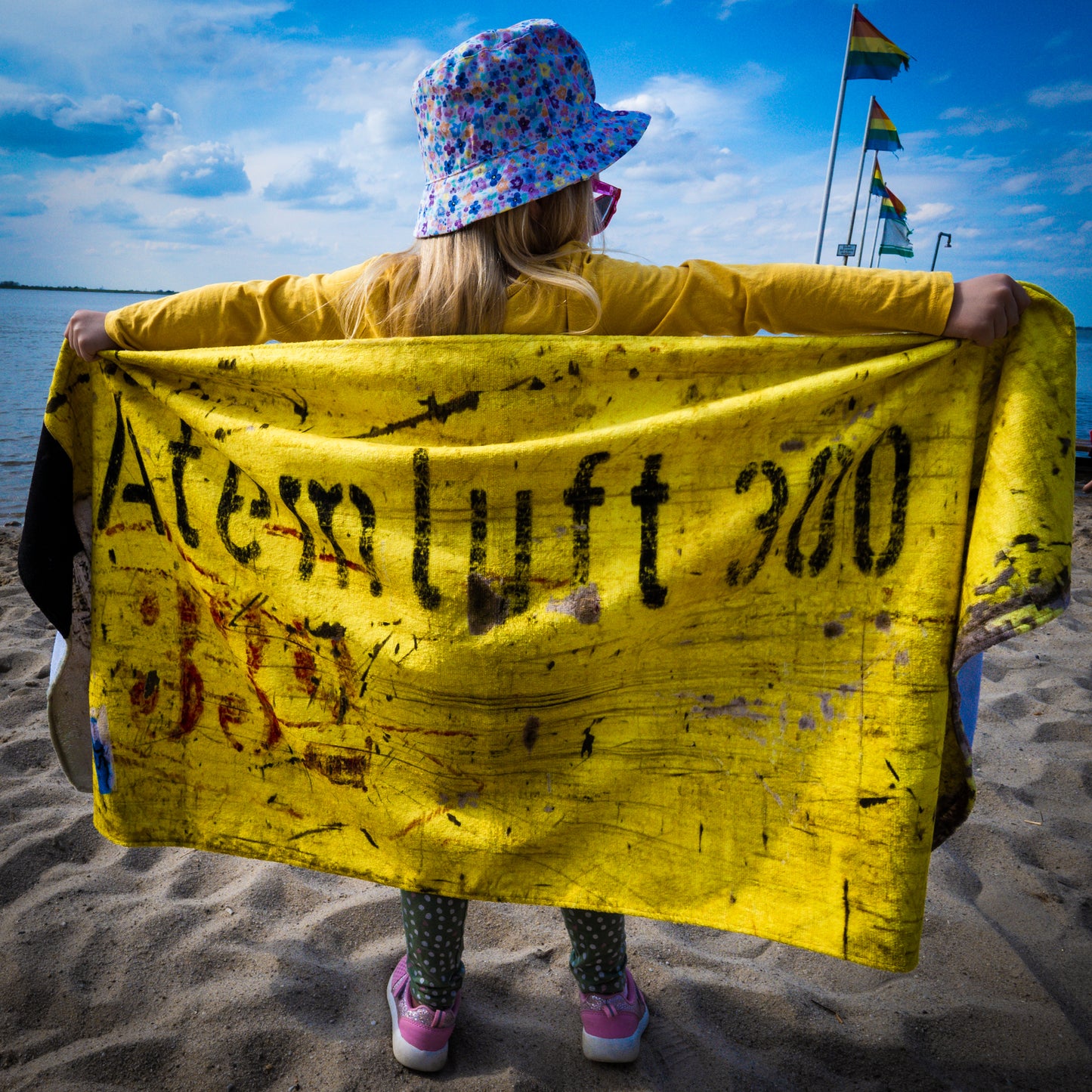 Strandtuch - Atemluft 300 bar